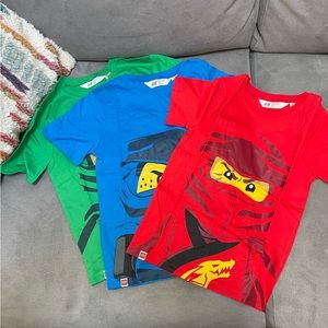 H&M, Ninjago tshirts, group of 3, kids size US7